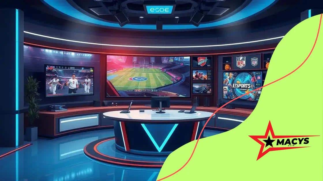 Impact of e-sports on traditional sports coverage