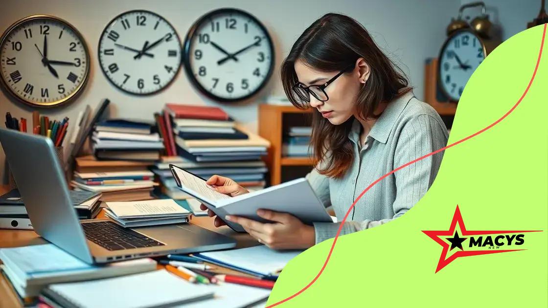 Time management tips for online students