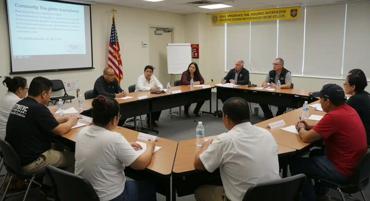 Community discussion about new federal housing initiatives with stakeholders.