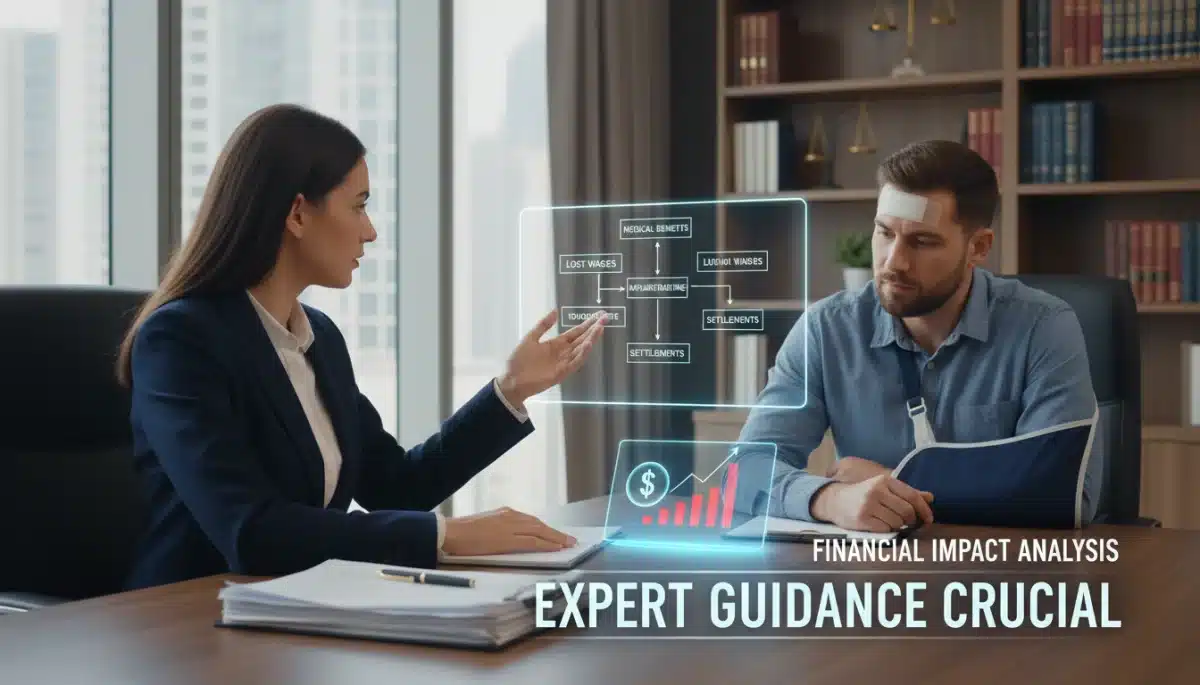 Legal advisor explaining workers' compensation regulations