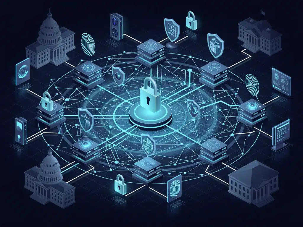 Complex multi-layered cybersecurity network for federal agencies
