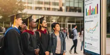 Students reviewing information about 2026 federal student loan forgiveness programs