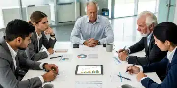 Diverse workers discussing 2026 Social Security benefits outlook and future payouts